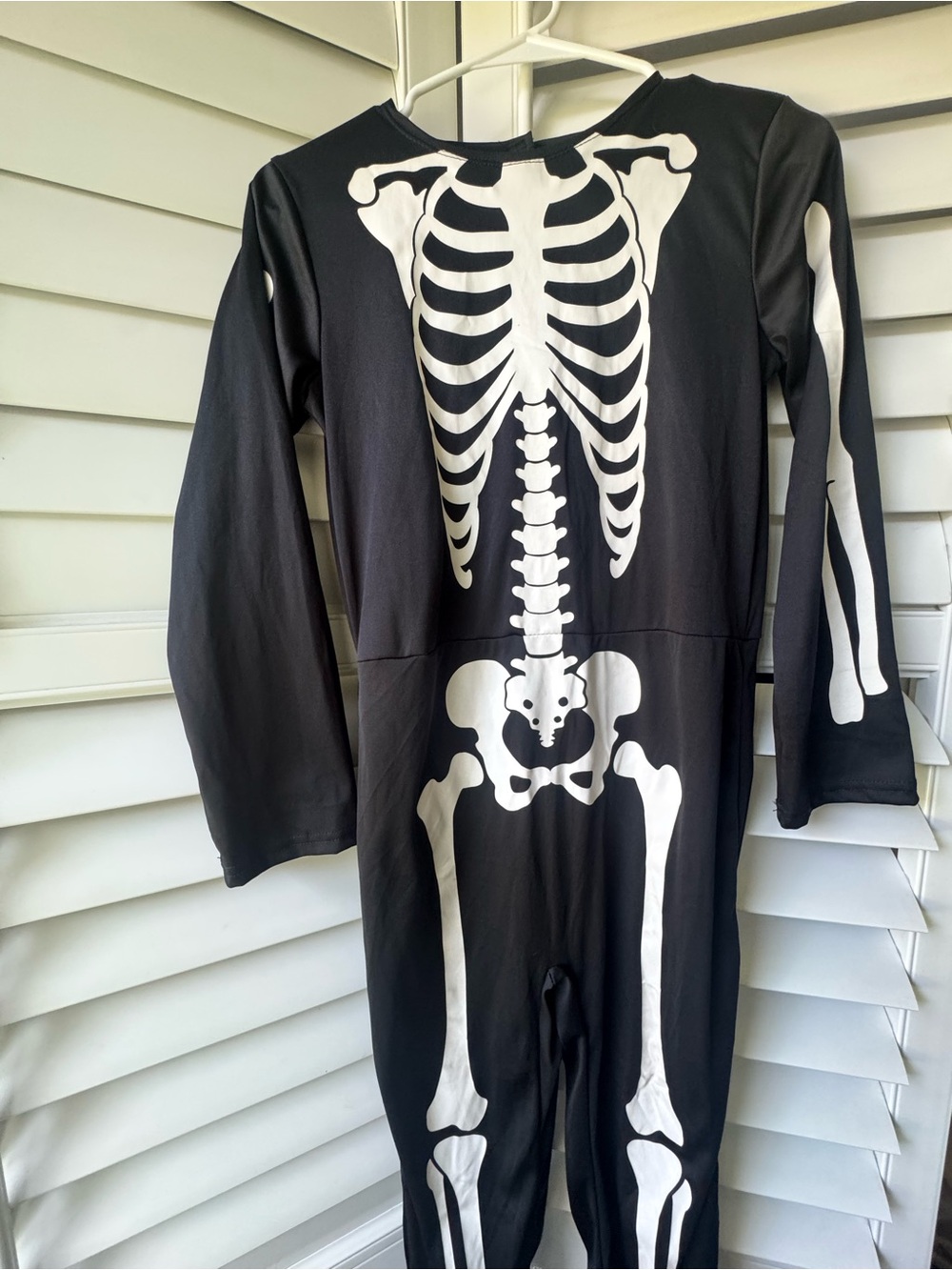 Black Skeleton Jumpsuit with White Bone Print
